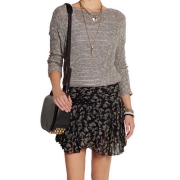 Isabel Marant Georgette Prune Mini Skirt M - Picture 2 of 7